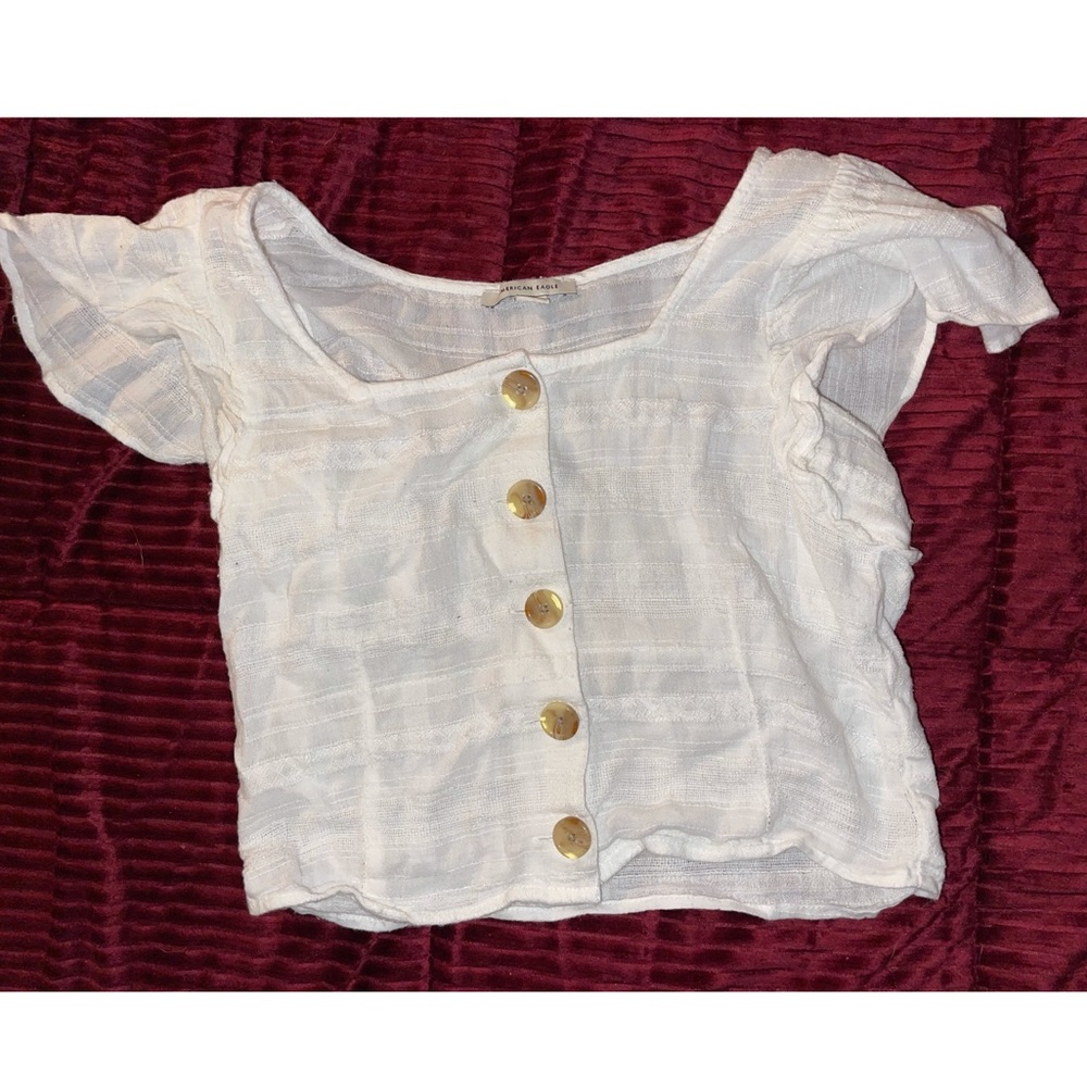AMERICAN EAGLE WHITE CROP TOP!!!